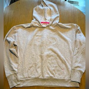 Juicy couture sport light grey hoodie with pink details